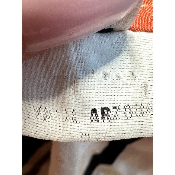 Yigal Azrouel Orange Multicolor Cold Shoulder 3/4 Sleeve Silk Blouse Top Sz 8 - Picture 6 of 8